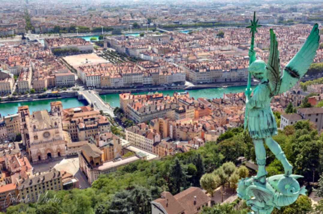 Lyon city view